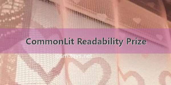 CommonLit Readability Prize
