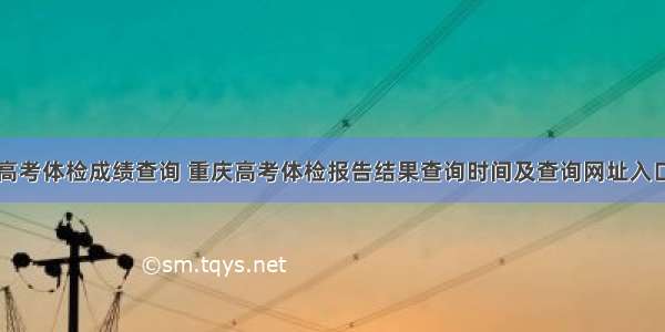 高考体检成绩查询 重庆高考体检报告结果查询时间及查询网址入口