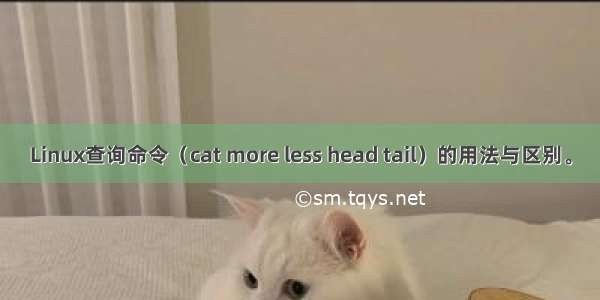 Linux查询命令（cat more less head tail）的用法与区别。