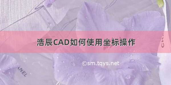 浩辰CAD如何使用坐标操作