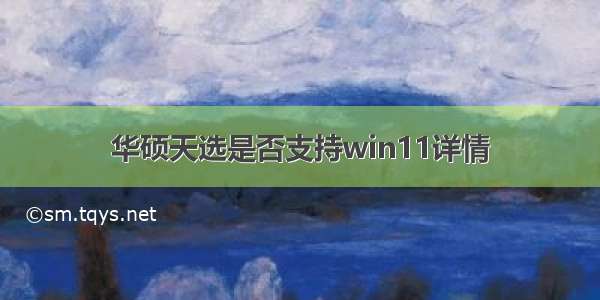 华硕天选是否支持win11详情