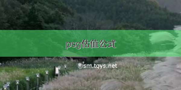 psg估值公式