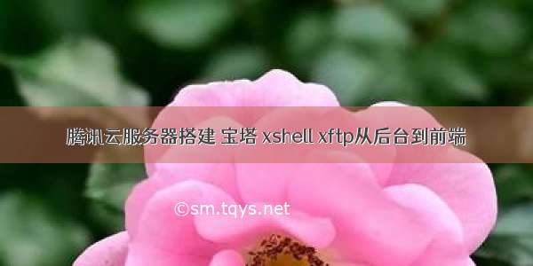 腾讯云服务器搭建 宝塔 xshell xftp从后台到前端