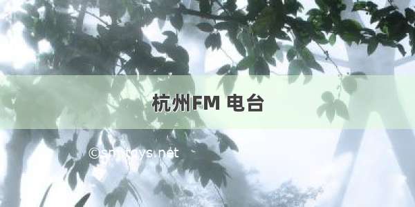 杭州FM 电台