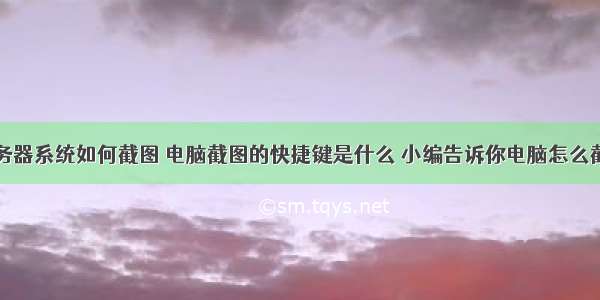 服务器系统如何截图 电脑截图的快捷键是什么 小编告诉你电脑怎么截图