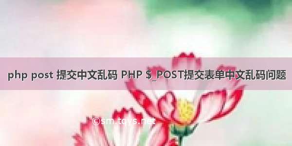 php post 提交中文乱码 PHP $_POST提交表单中文乱码问题