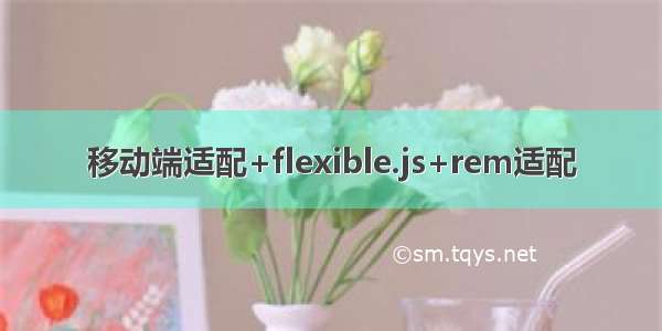 移动端适配+flexible.js+rem适配