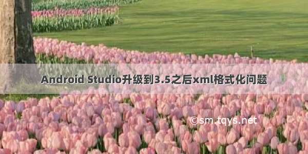 Android Studio升级到3.5之后xml格式化问题