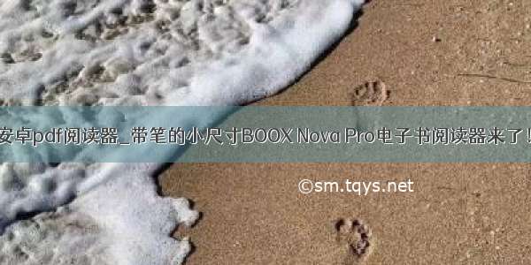 安卓pdf阅读器_带笔的小尺寸BOOX Nova Pro电子书阅读器来了！