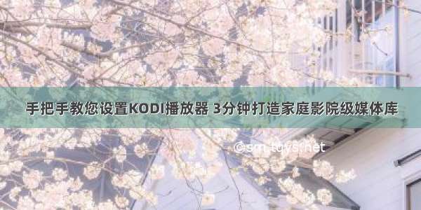 手把手教您设置KODI播放器 3分钟打造家庭影院级媒体库