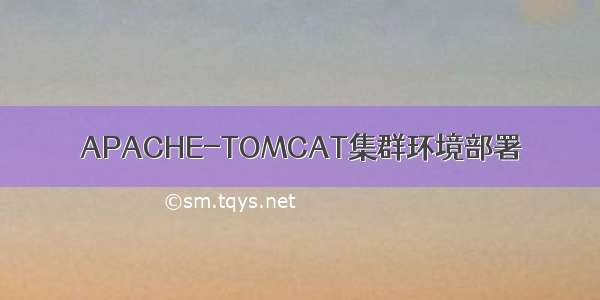 APACHE-TOMCAT集群环境部署