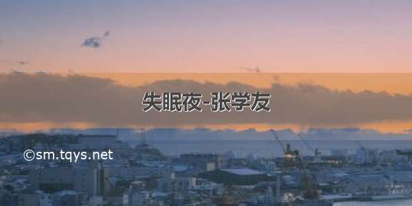 失眠夜-张学友