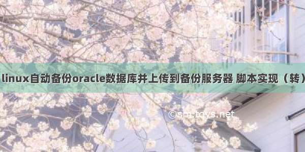 linux自动备份oracle数据库并上传到备份服务器 脚本实现（转）