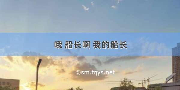 哦 船长啊 我的船长