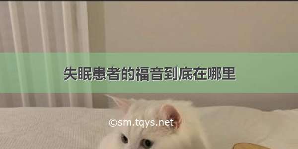 失眠患者的福音到底在哪里