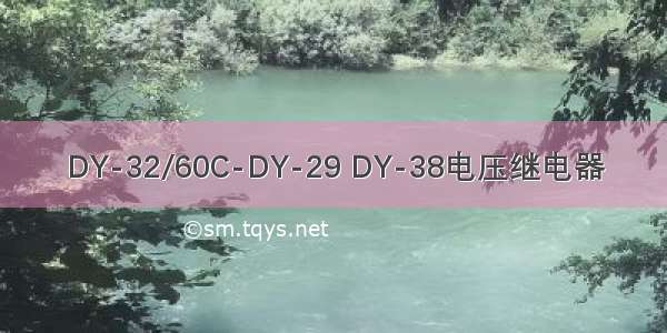 DY-32/60C-DY-29 DY-38电压继电器