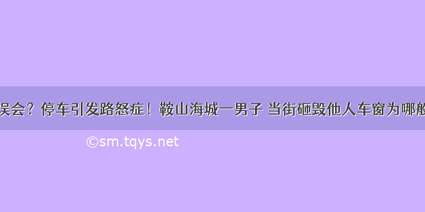 误会？停车引发路怒症！鞍山海城一男子 当街砸毁他人车窗为哪般