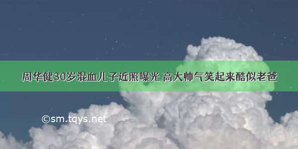 周华健30岁混血儿子近照曝光 高大帅气笑起来酷似老爸