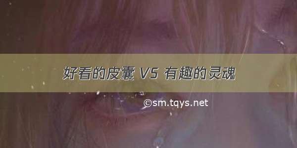 好看的皮囊 VS 有趣的灵魂