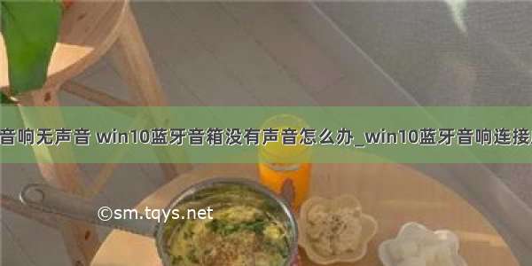 Linux接蓝牙音响无声音 win10蓝牙音箱没有声音怎么办_win10蓝牙音响连接成功没声音处