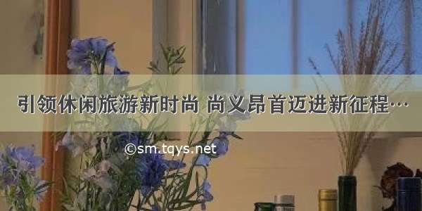 引领休闲旅游新时尚 尚义昂首迈进新征程…