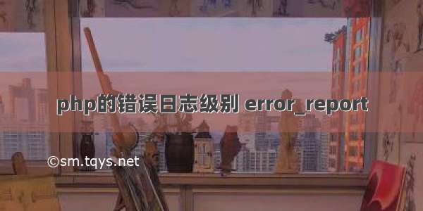 php的错误日志级别 error_report