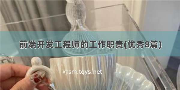 前端开发工程师的工作职责(优秀8篇)