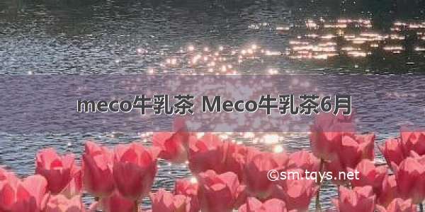 meco牛乳茶 Meco牛乳茶6月