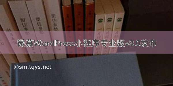 微慕WordPress小程序专业版v3.0发布