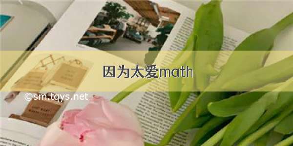 因为太爱math