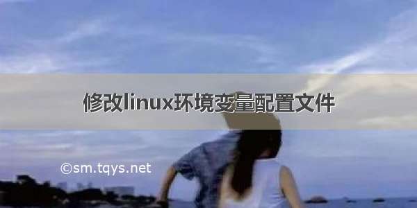 修改linux环境变量配置文件