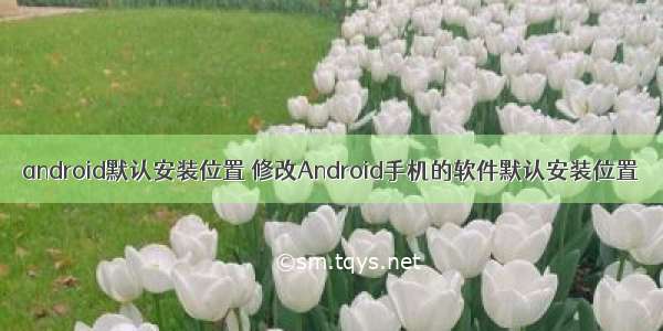 android默认安装位置 修改Android手机的软件默认安装位置