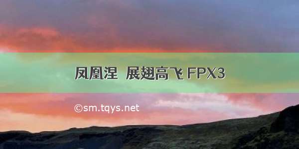 凤凰涅槃展翅高飞 FPX3