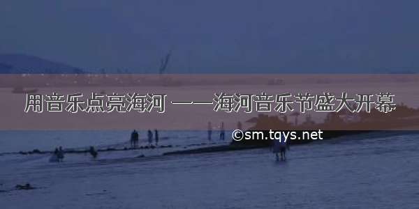 用音乐点亮海河 ——海河音乐节盛大开幕