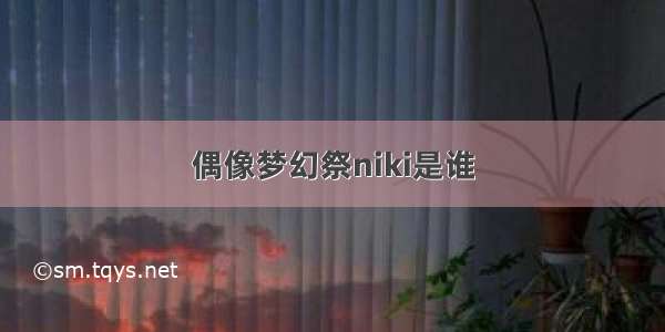 偶像梦幻祭niki是谁