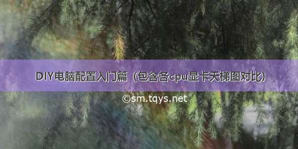 DIY电脑配置入门篇（包含各cpu显卡天梯图对比）