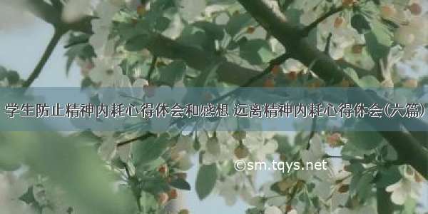 学生防止精神内耗心得体会和感想 远离精神内耗心得体会(六篇)