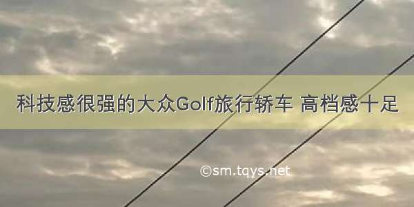 科技感很强的大众Golf旅行轿车 高档感十足