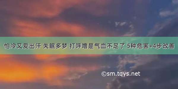 怕冷又爱出汗 失眠多梦 打呼噜是气血不足了 5种危害+4步改善