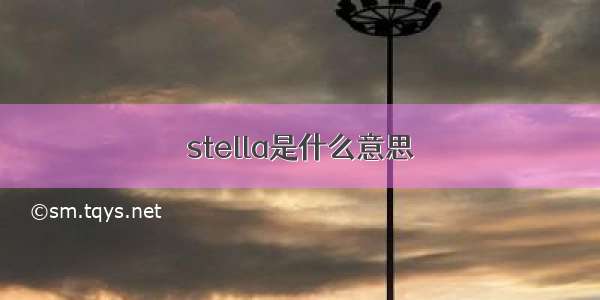 stella是什么意思