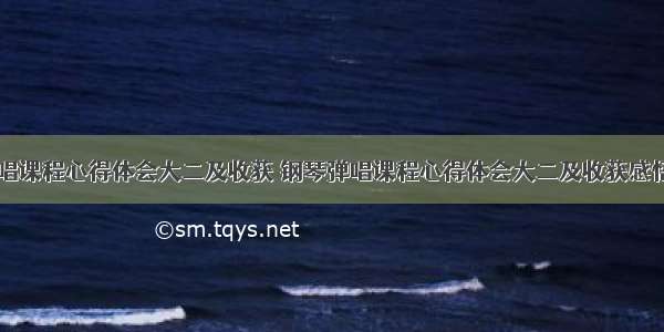 钢琴弹唱课程心得体会大二及收获 钢琴弹唱课程心得体会大二及收获感悟(五篇)