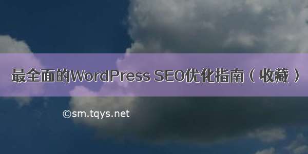 最全面的WordPress SEO优化指南（收藏）