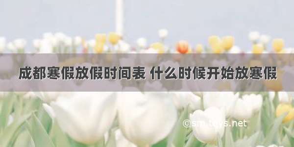 成都寒假放假时间表 什么时候开始放寒假