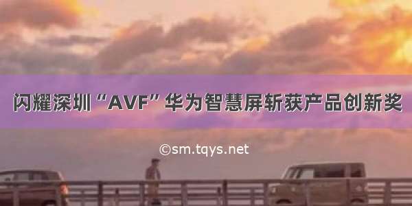 闪耀深圳“AVF”华为智慧屏斩获产品创新奖