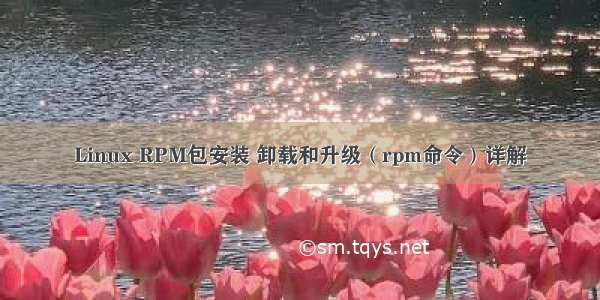 Linux RPM包安装 卸载和升级（rpm命令）详解