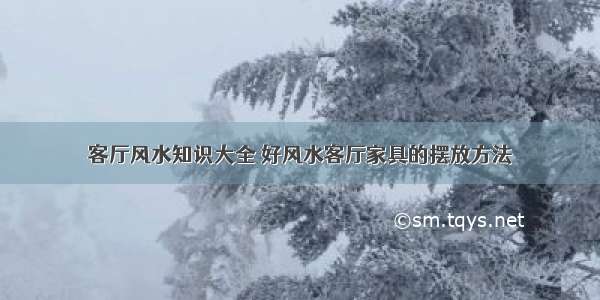 客厅风水知识大全 好风水客厅家具的摆放方法