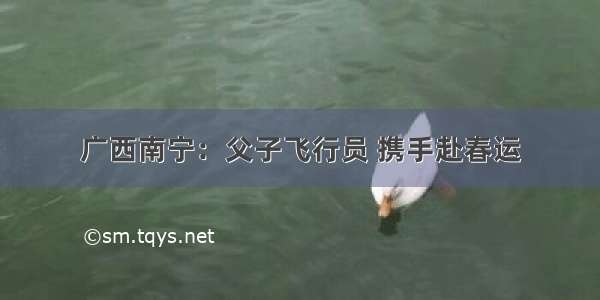 广西南宁：父子飞行员 携手赴春运