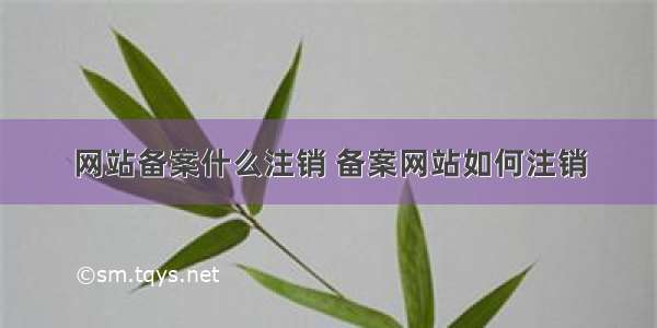 网站备案什么注销 备案网站如何注销