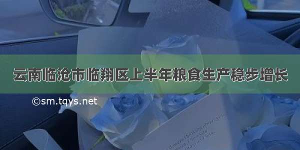 云南临沧市临翔区上半年粮食生产稳步增长