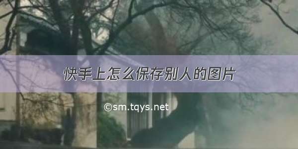 快手上怎么保存别人的图片